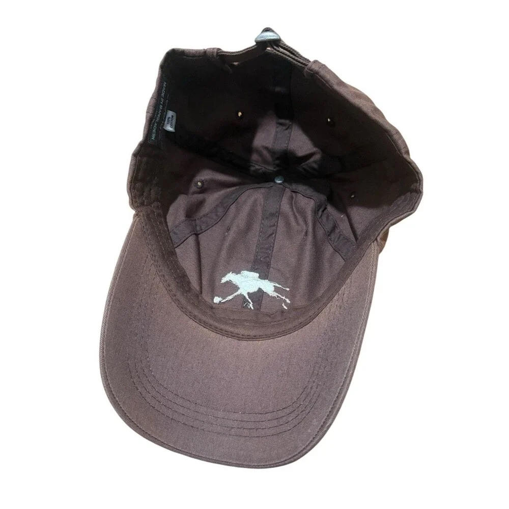 Keeneland OSFA Embroidered Horse Legend hat strapback brown